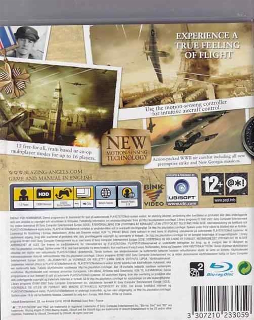Blazing Angels Squadrons of WWII - PS3  (B Grade) (Genbrug)